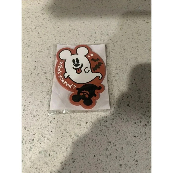 Tokyo Disney Resort 2022 Halloween Souvenir Rubber Coaster Ghost Mickey sd - Picture 1 of 2